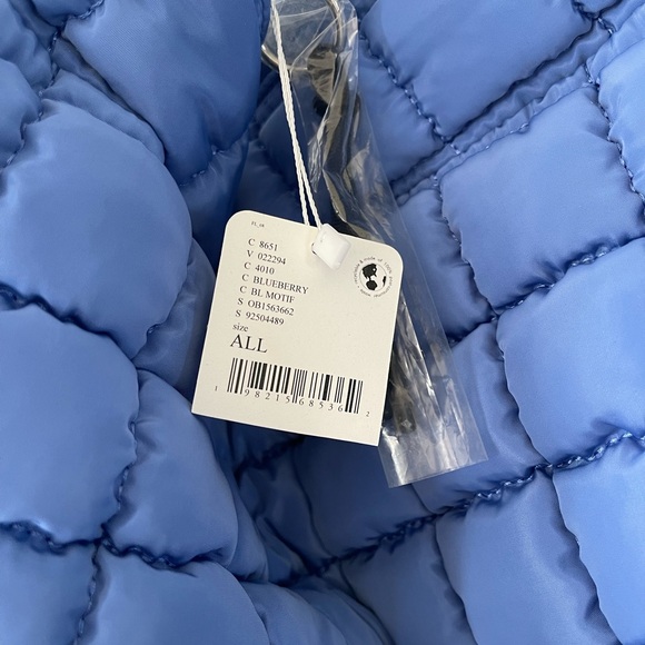 Free People Blue Quilted Carryall Bag - Picture 2 of 4